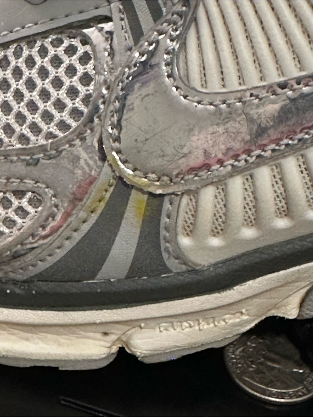 Nike Men's Athletic Shoes Gray Silver White US 19.5 - Picture 10 of 10